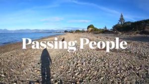 Passing people on the beach (without jumping?